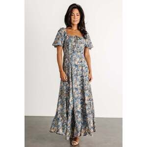 NWT Baltic Born Raelynn Maxi Dress | Dusty Blue Floral Size LL